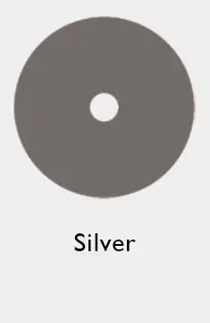 Silver opaque vinyl